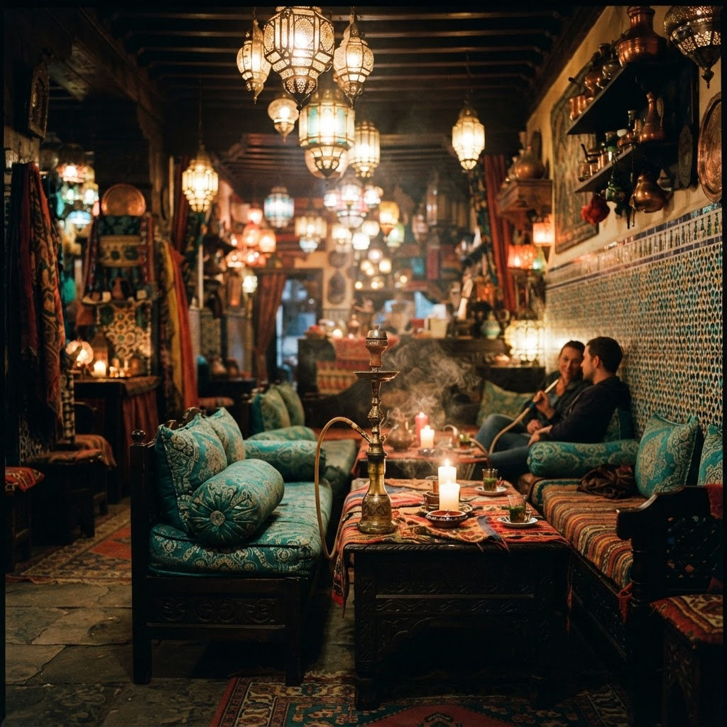 Şark köşesi konseptli lounge