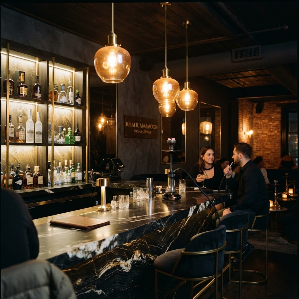 Modern shisha bar